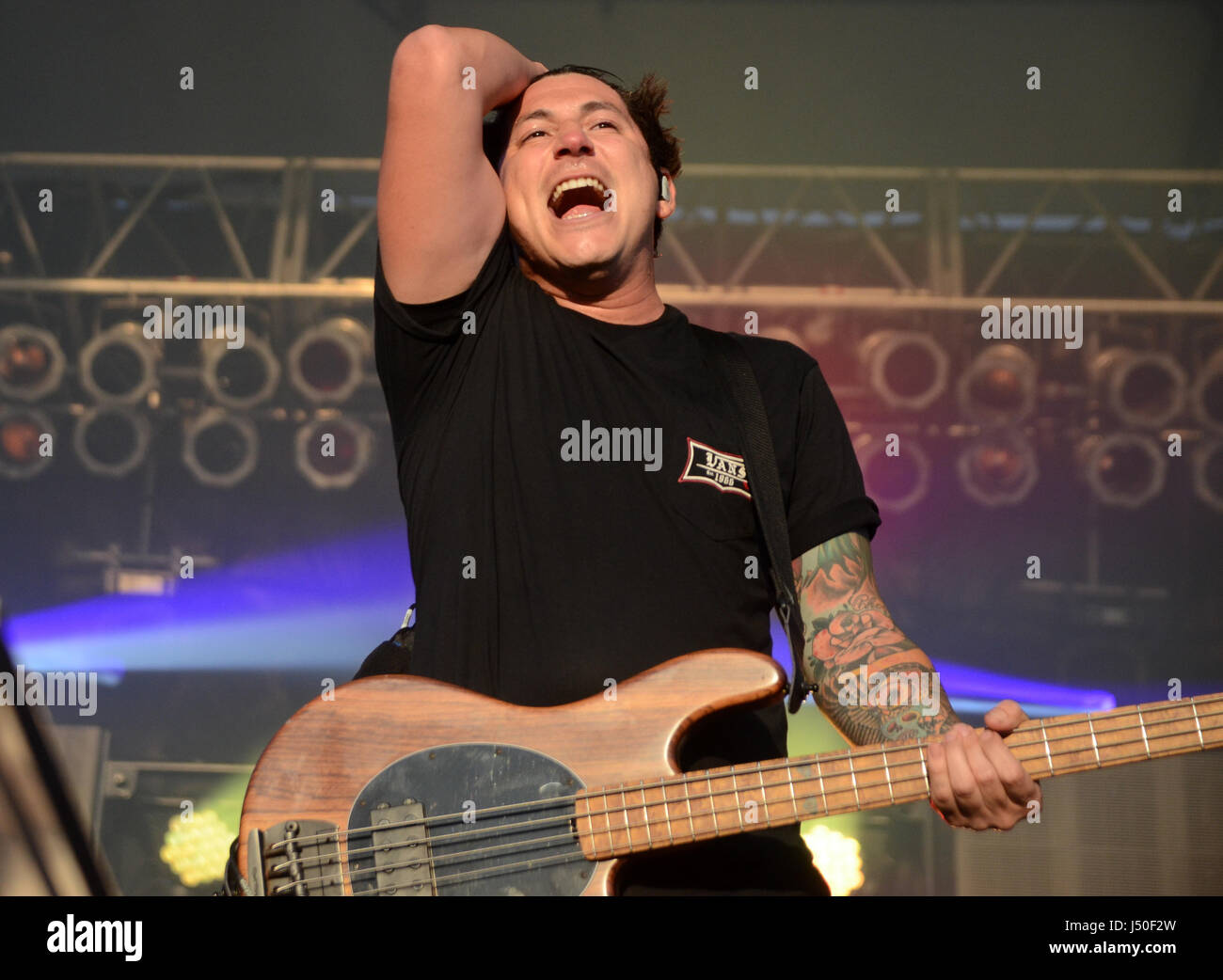 May 13, 2017 Guitarist Jaime Preciado of the band Pierce The Veil