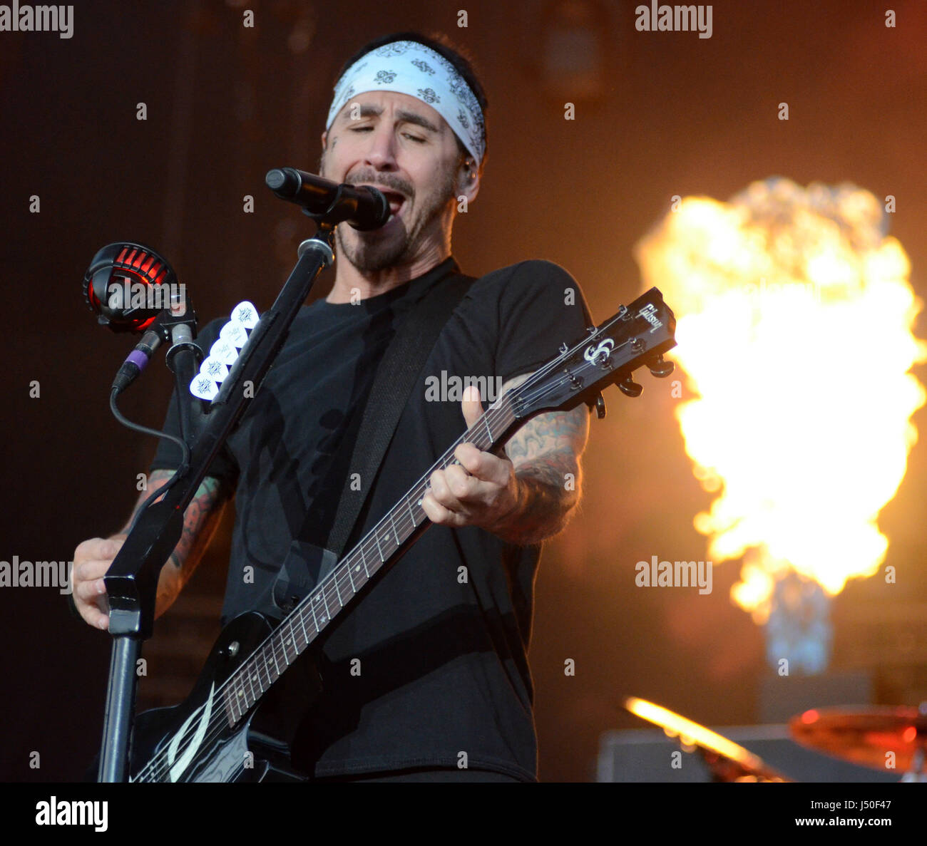 May 13, 2017: Lead singer Sully Erna from the band Godsmack performs ...