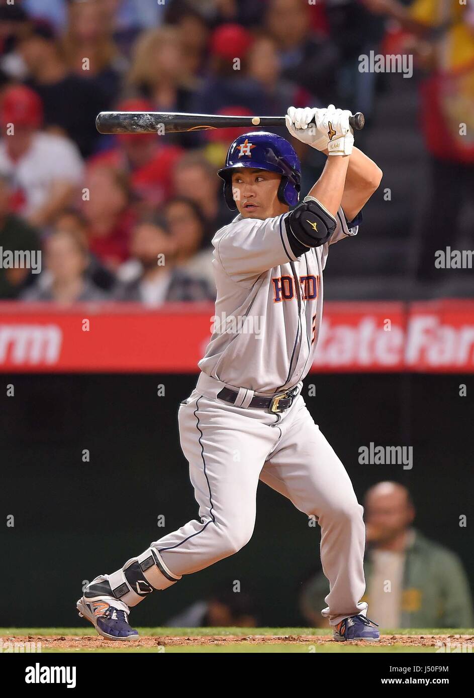 Anaheim, California, USA. 5th May, 2017. Norichika Aoki (Astros) MLB ...