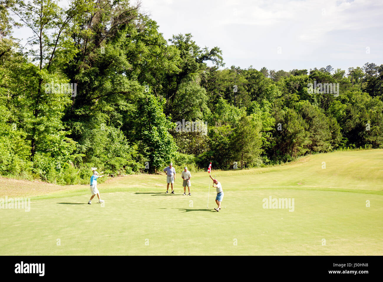 Monroeville Alabama,Vanity Fair Golf and Tennis Club,foursome,man men