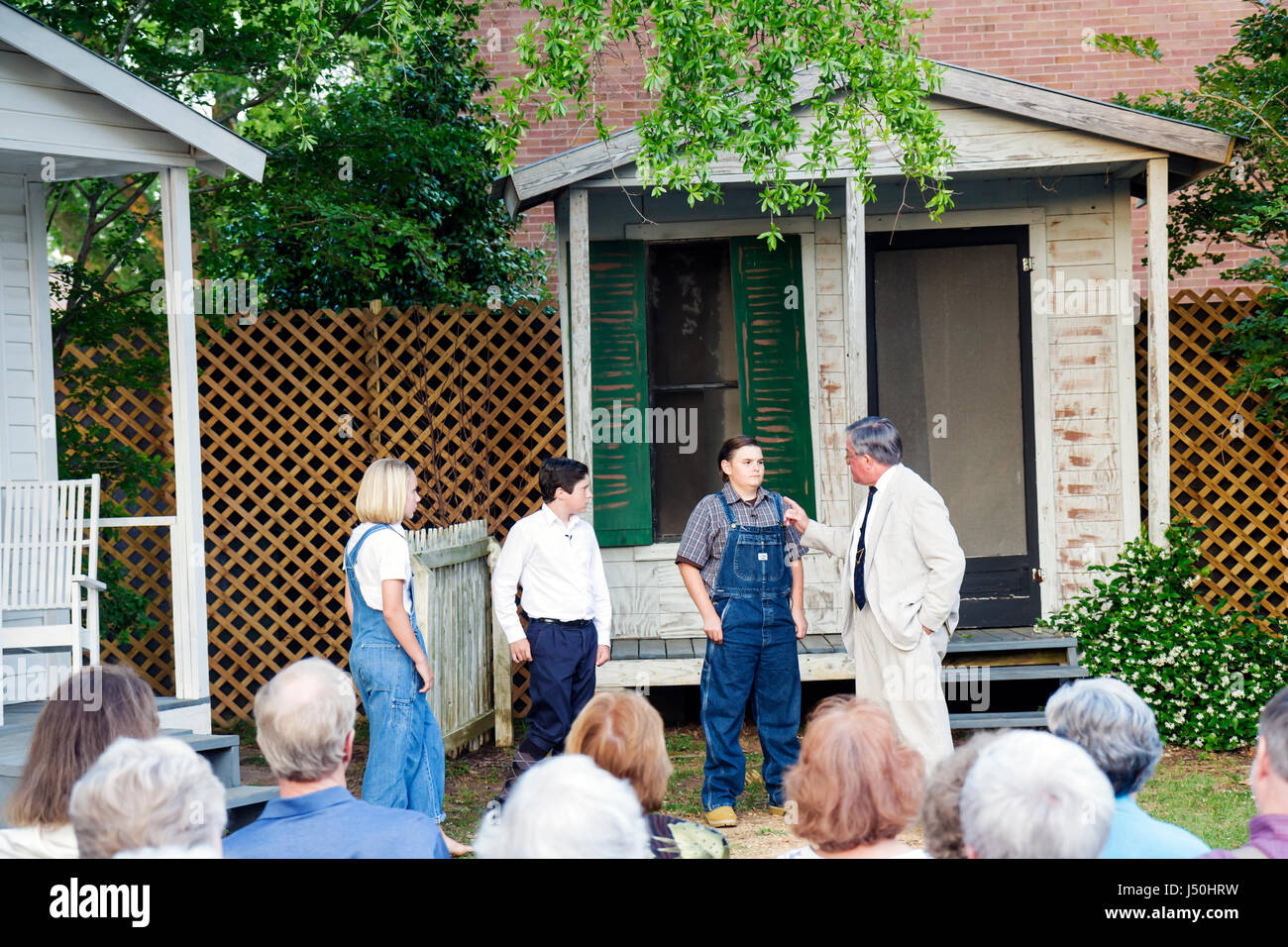 Monroeville Alabama,Courthouse Square,To Kill a Mockingbird,play,man