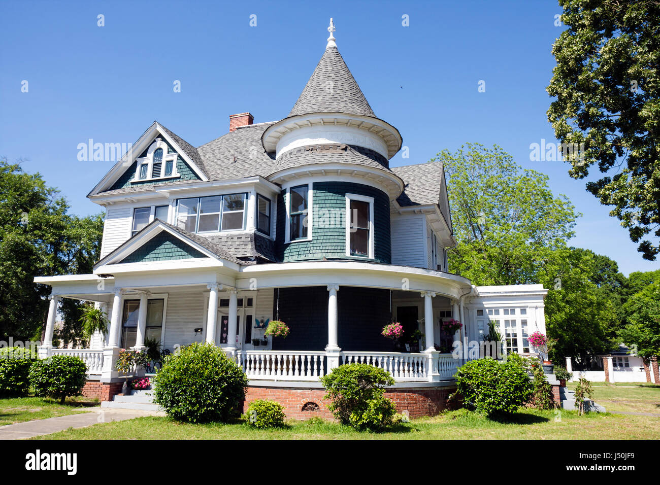 Alabama Tuskegee Black History homes Queen Anne style architecture Stock Photo 140770765 Alamy