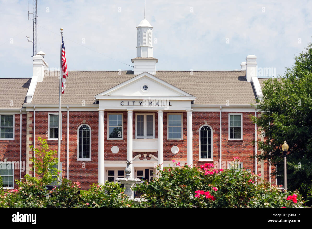 Alabama Greenville,Commerce Street,City Hall,building,local government,AL080521057 Stock Photo