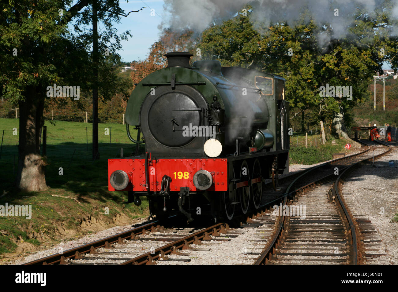 0-6-0 steam locomotive at Isle of Wight Steam Railway Stock Photo - Alamy