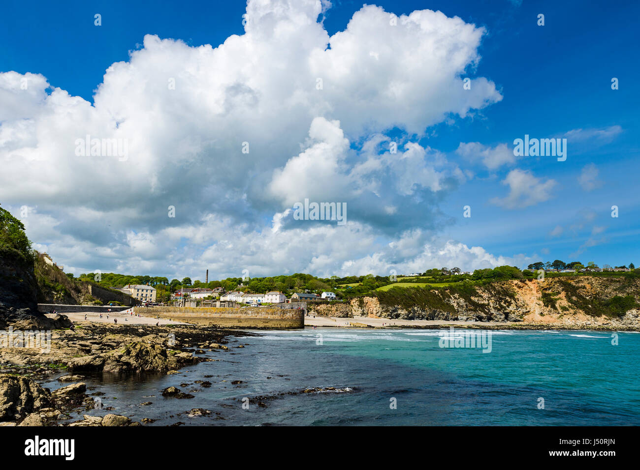 Various of and from Cornwall Charlestown Harbour Stock Photo