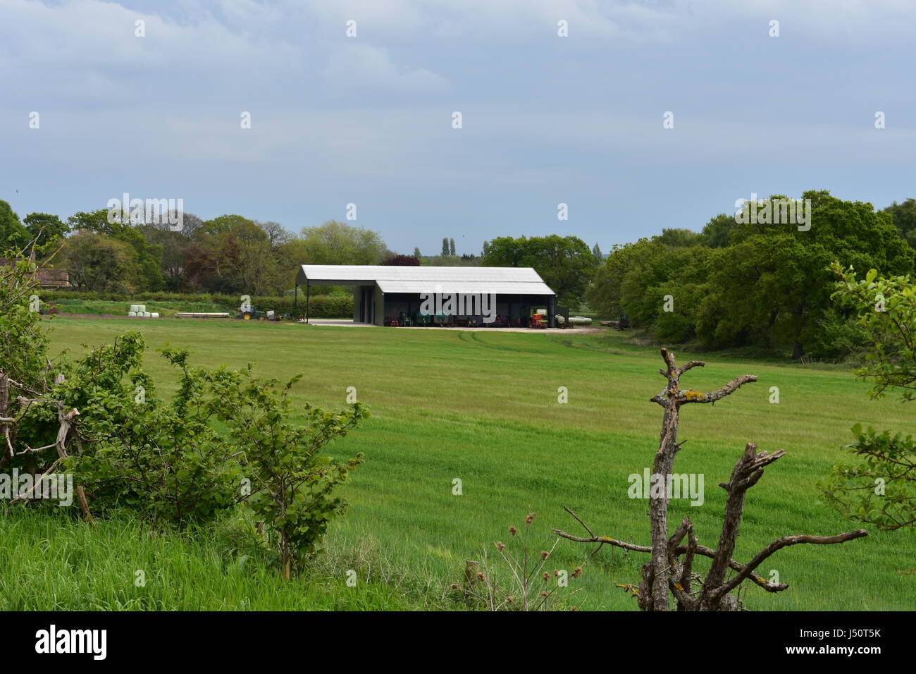 Agricultural farm machinery building in Roydon, Norfolk, United Kingdom