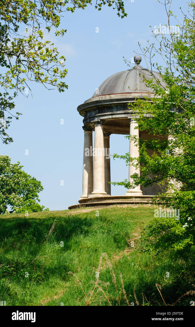 Beautiful view on rotunda in the park on a summer time Stock Photo