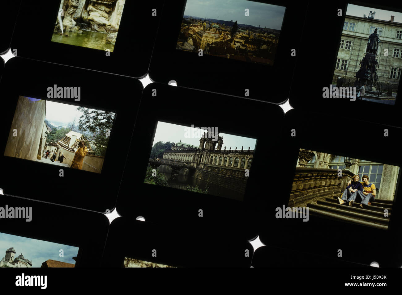 Digitizing old slides Stock Photo Alamy