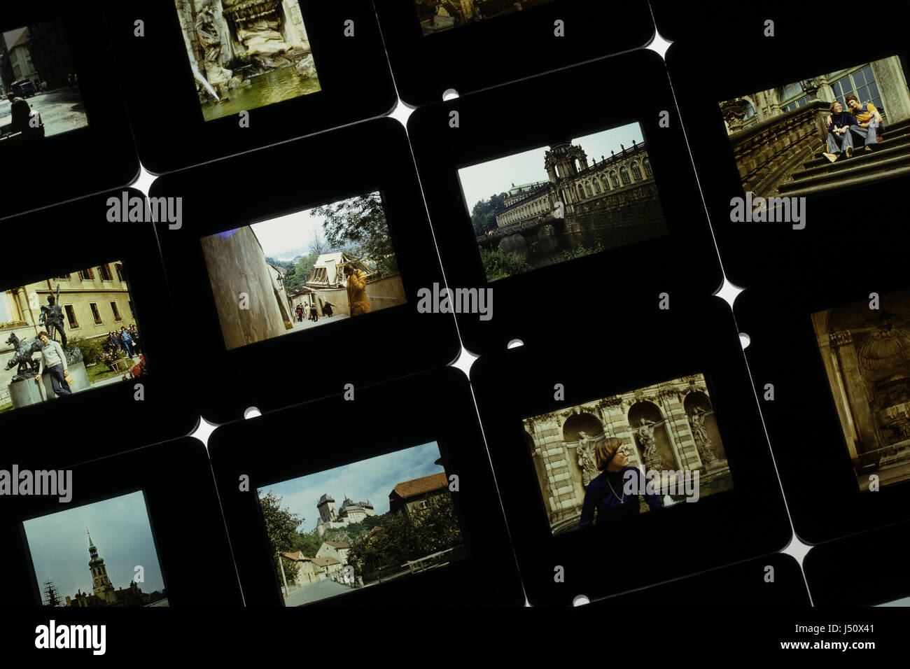 Digitizing old slides Stock Photo Alamy