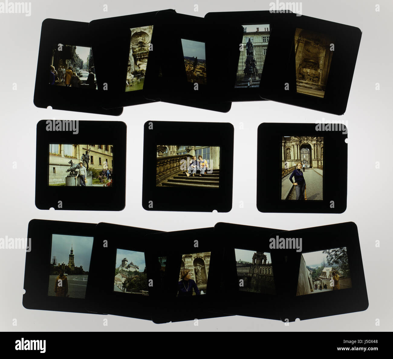 Digitizing old slides Stock Photo Alamy