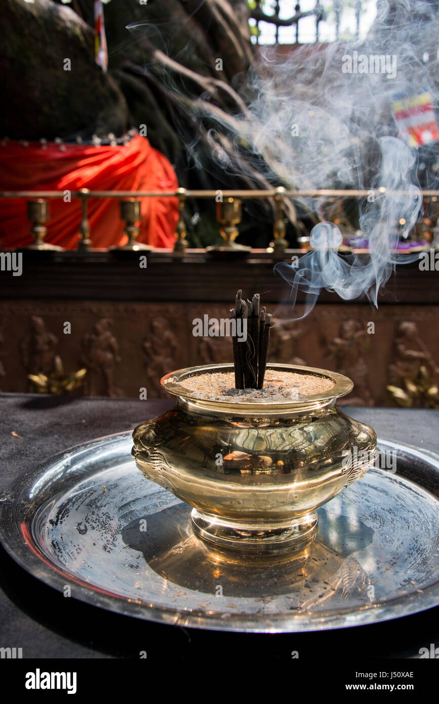 Holy smoke burning incense temple hires stock photography and images