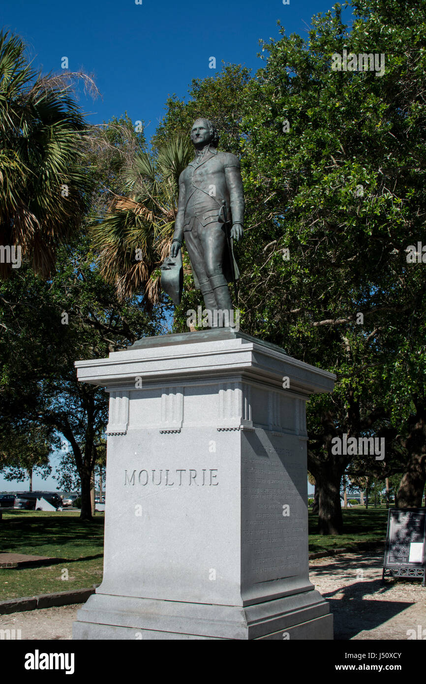 South Carolina, Charleston, White Point Garden. Monument to William