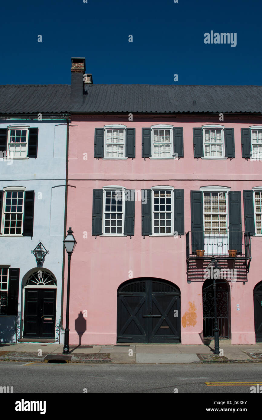 South Carolina, Charleston. Historic waterfront East Bay Street aka