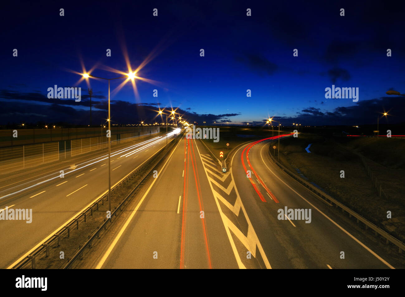 Car lights night time hires stock photography and images Alamy