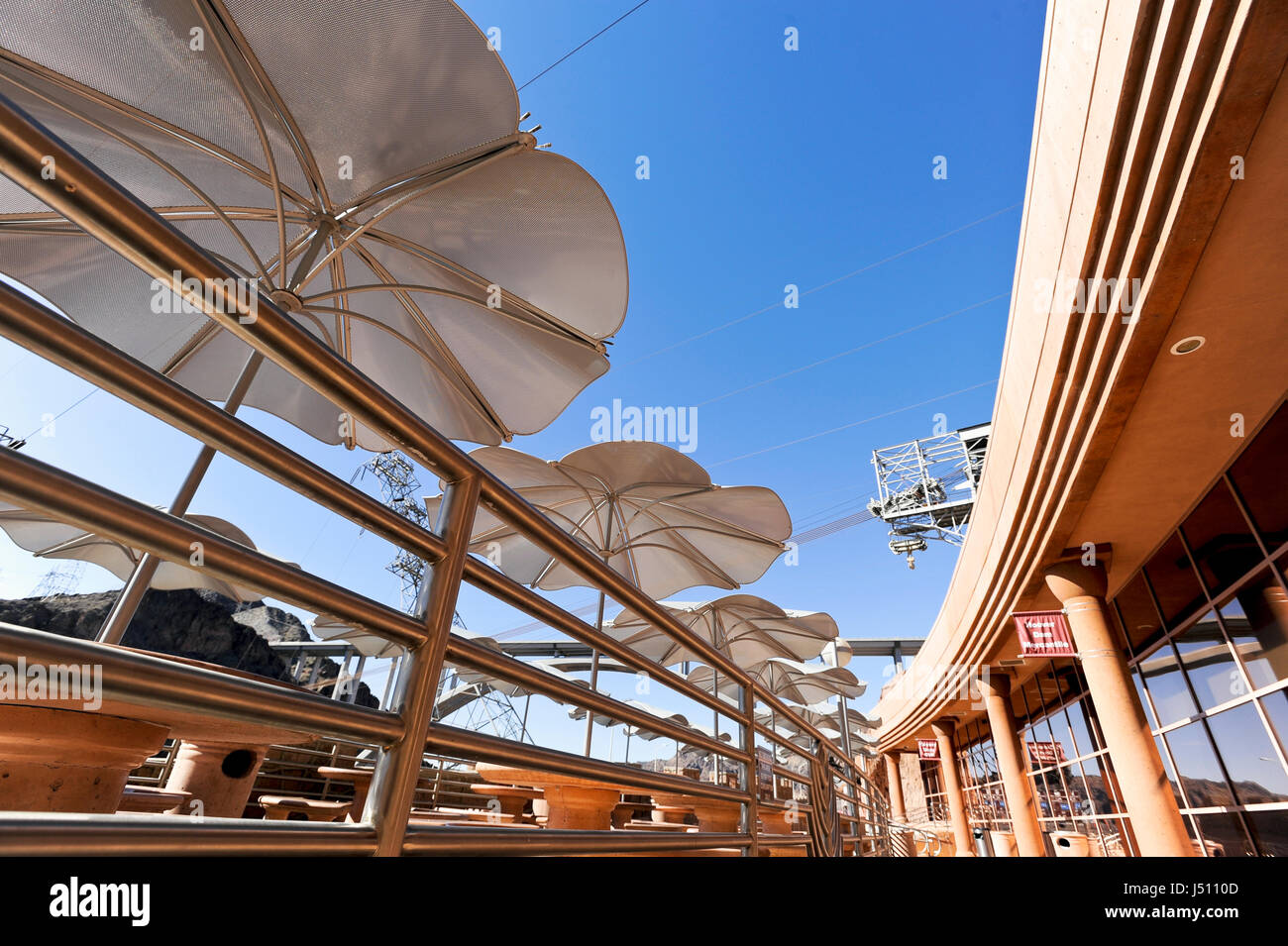 Shops and restaurants at Hoover Dam, Nevada Stock Photo