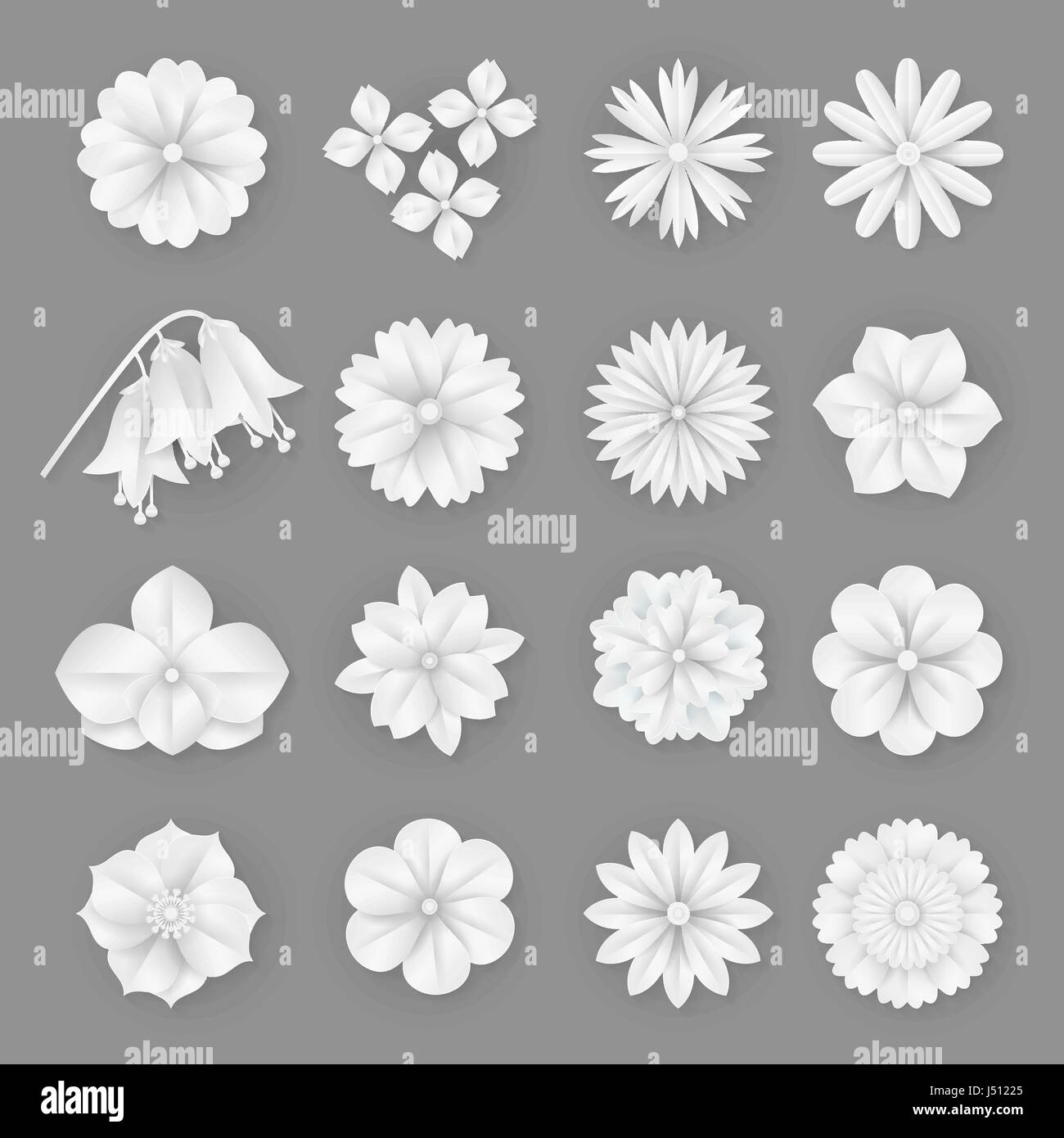 Origami flower Stock Vector Images - Alamy