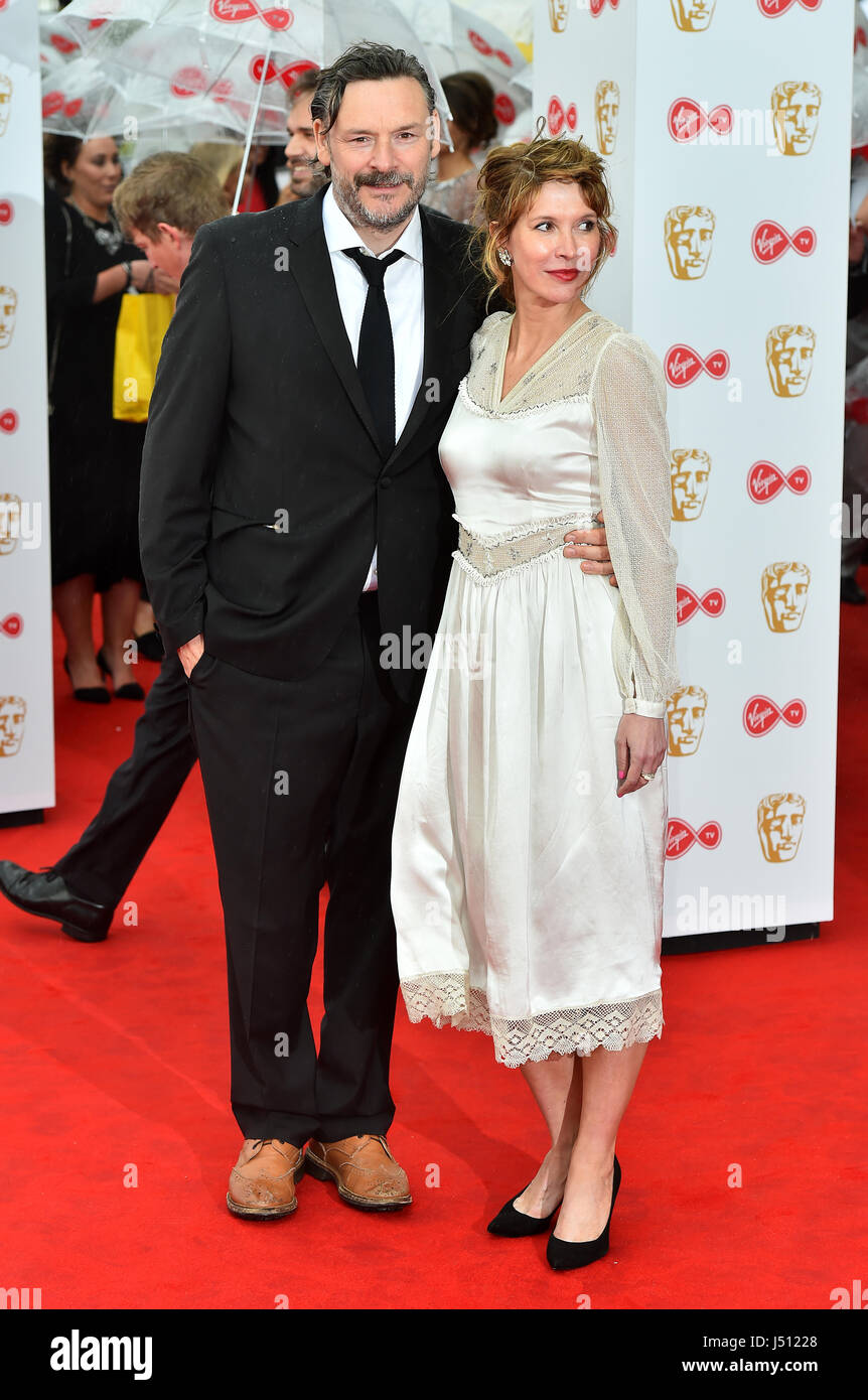 Julian Barratt and Julia Davis arriving for the Virgin TV British Academy Television Awards 2017