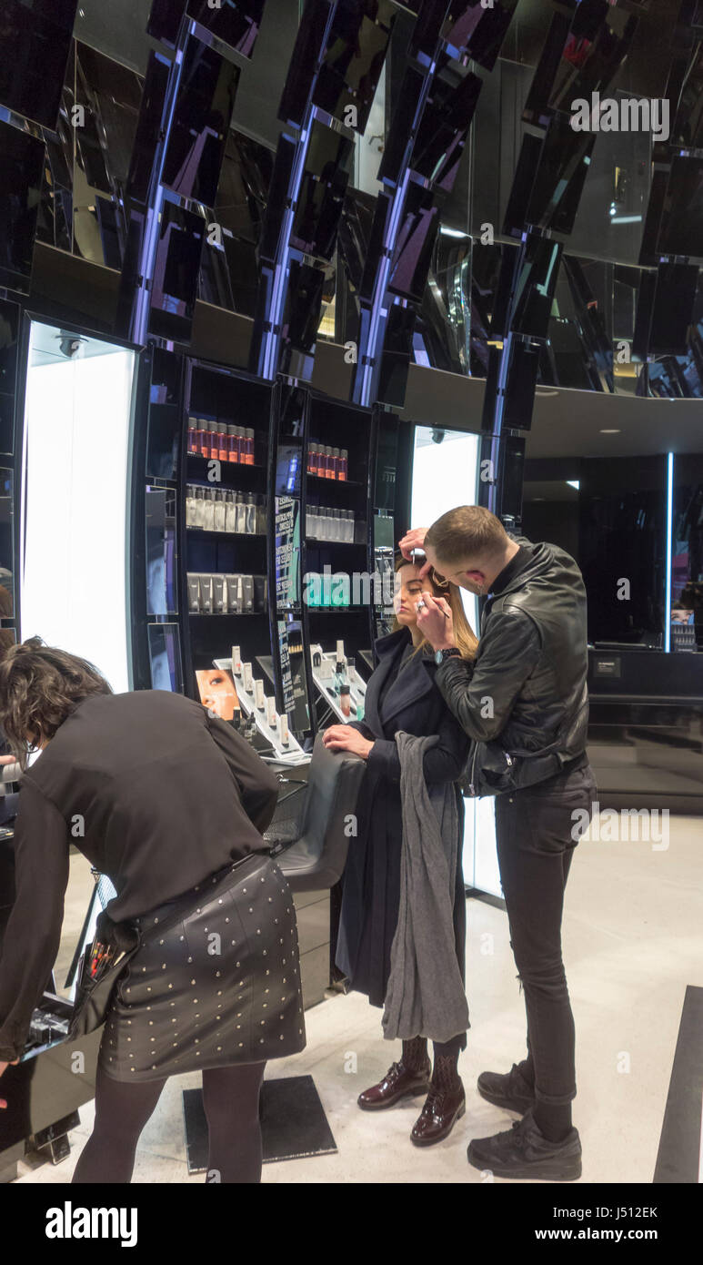 MAC Cosmetics store, Champs Elysees, Paris, France. Stock Photo