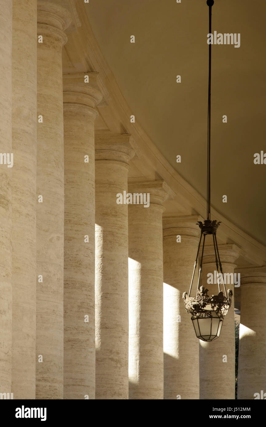 Stone Column Rome Stone columns at the Basilica di San Pietro (St Peter's), Vatican City ...
