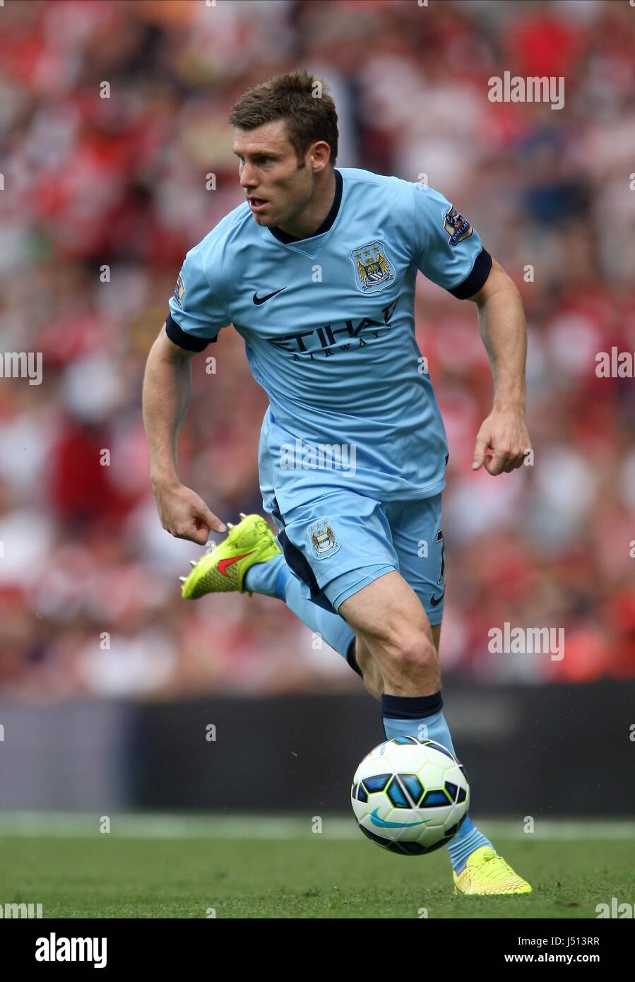 JAMES MILNER MANCHESTER CITY FC MANCHESTER CITY FC EMIRATES STADIUM ...