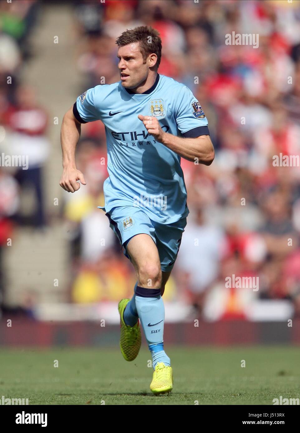 JAMES MILNER MANCHESTER CITY FC MANCHESTER CITY FC EMIRATES STADIUM ...
