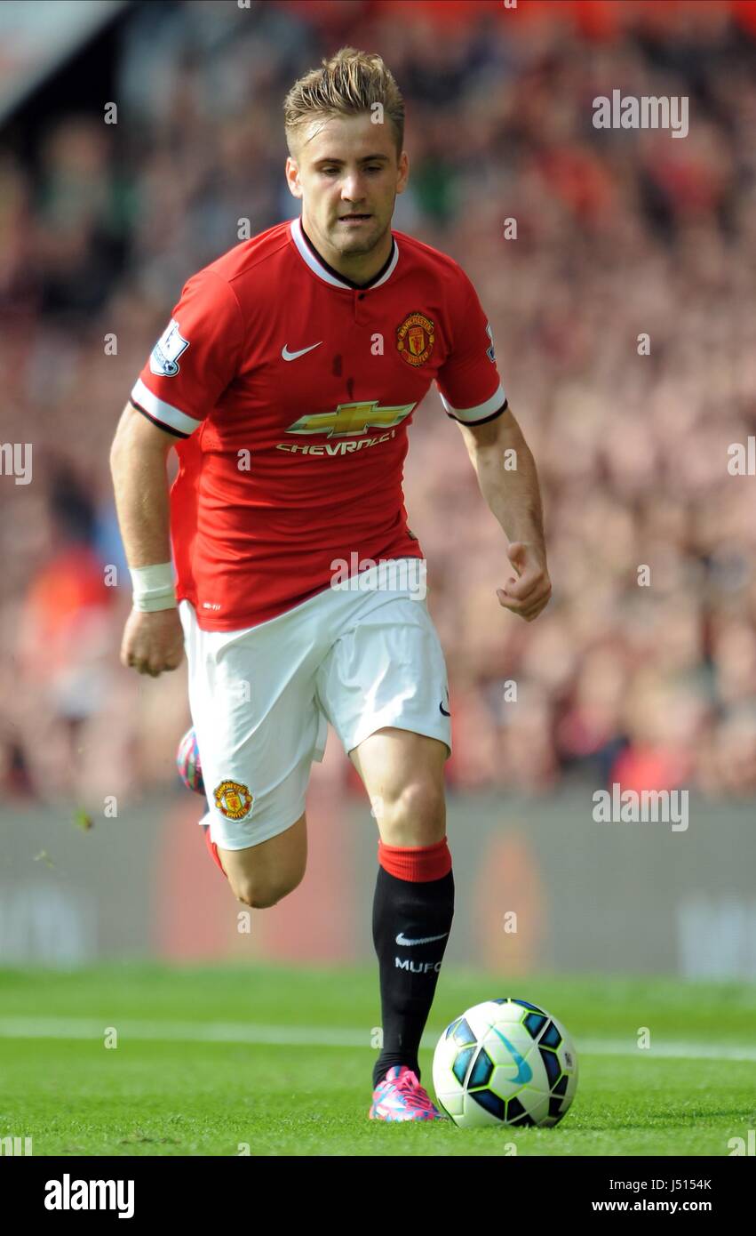 Luke Shaw Manchester United Fc Manchester United Fc Old Trafford Manchester England 05 October 2014 Stock Photo Alamy