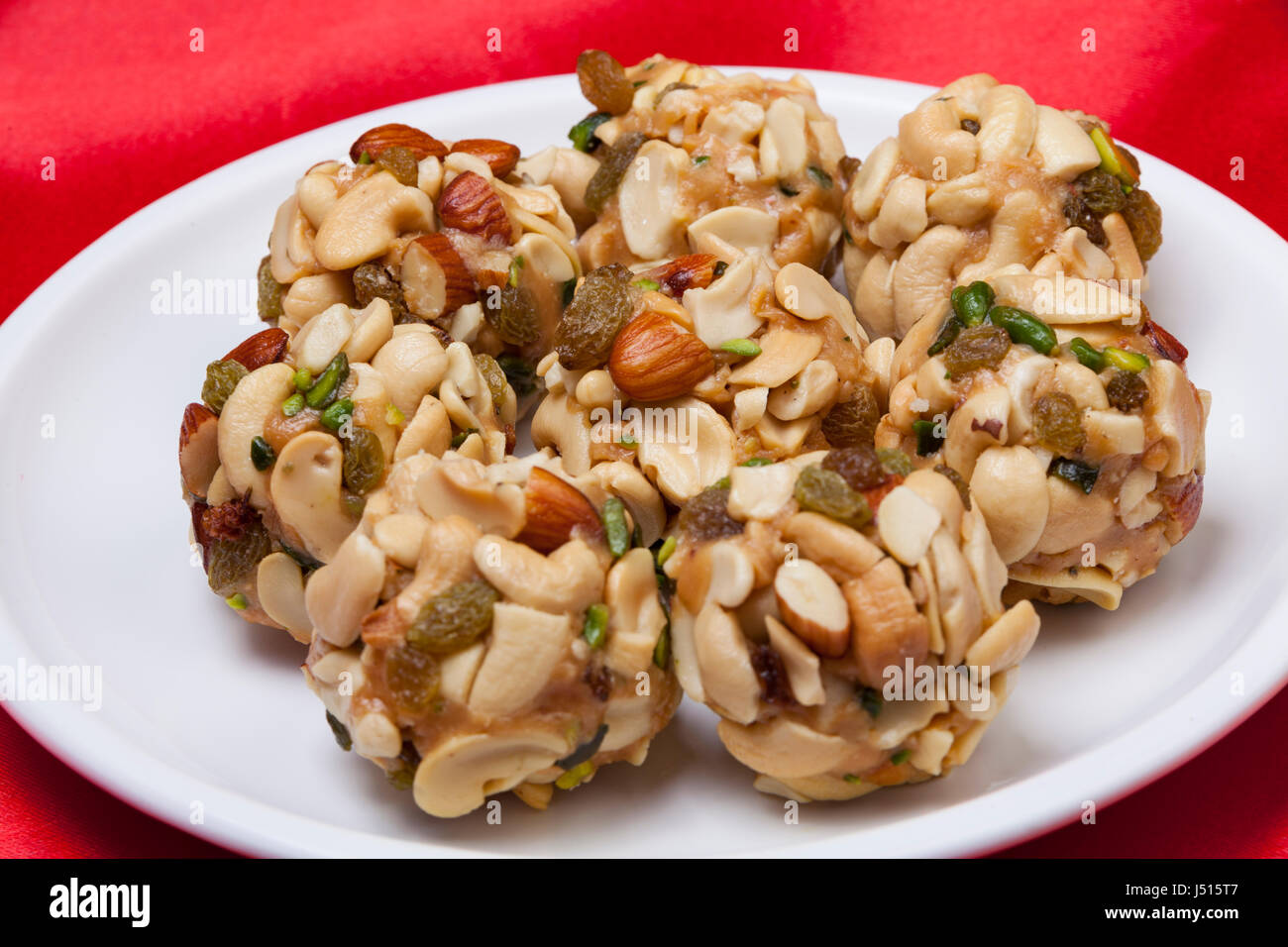 Dry fruits laddu Stock Photo Alamy