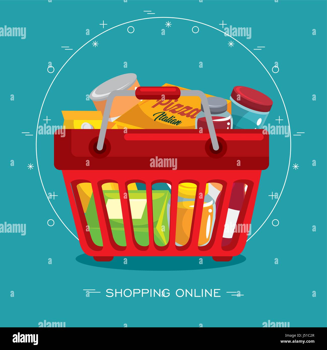 Shopping basket icon Stock Vector Image & Art - Alamy