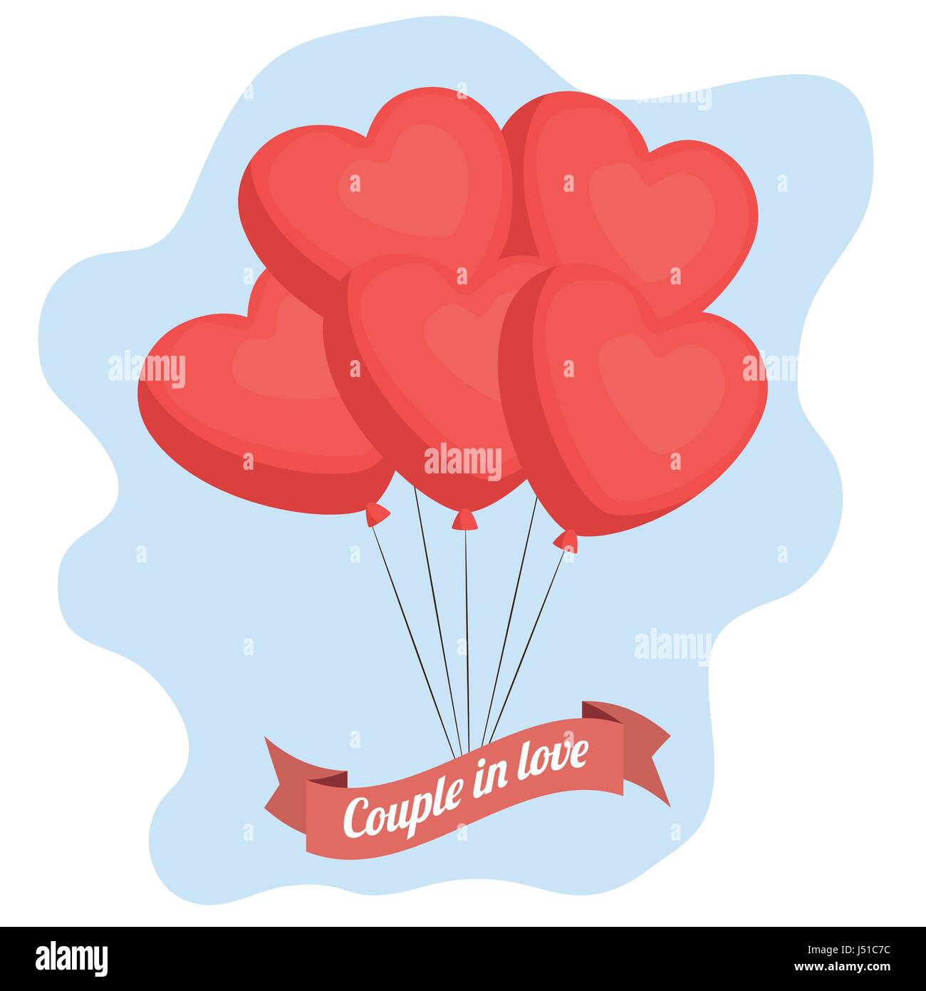 Heart balloons icon Stock Vector Image & Art - Alamy