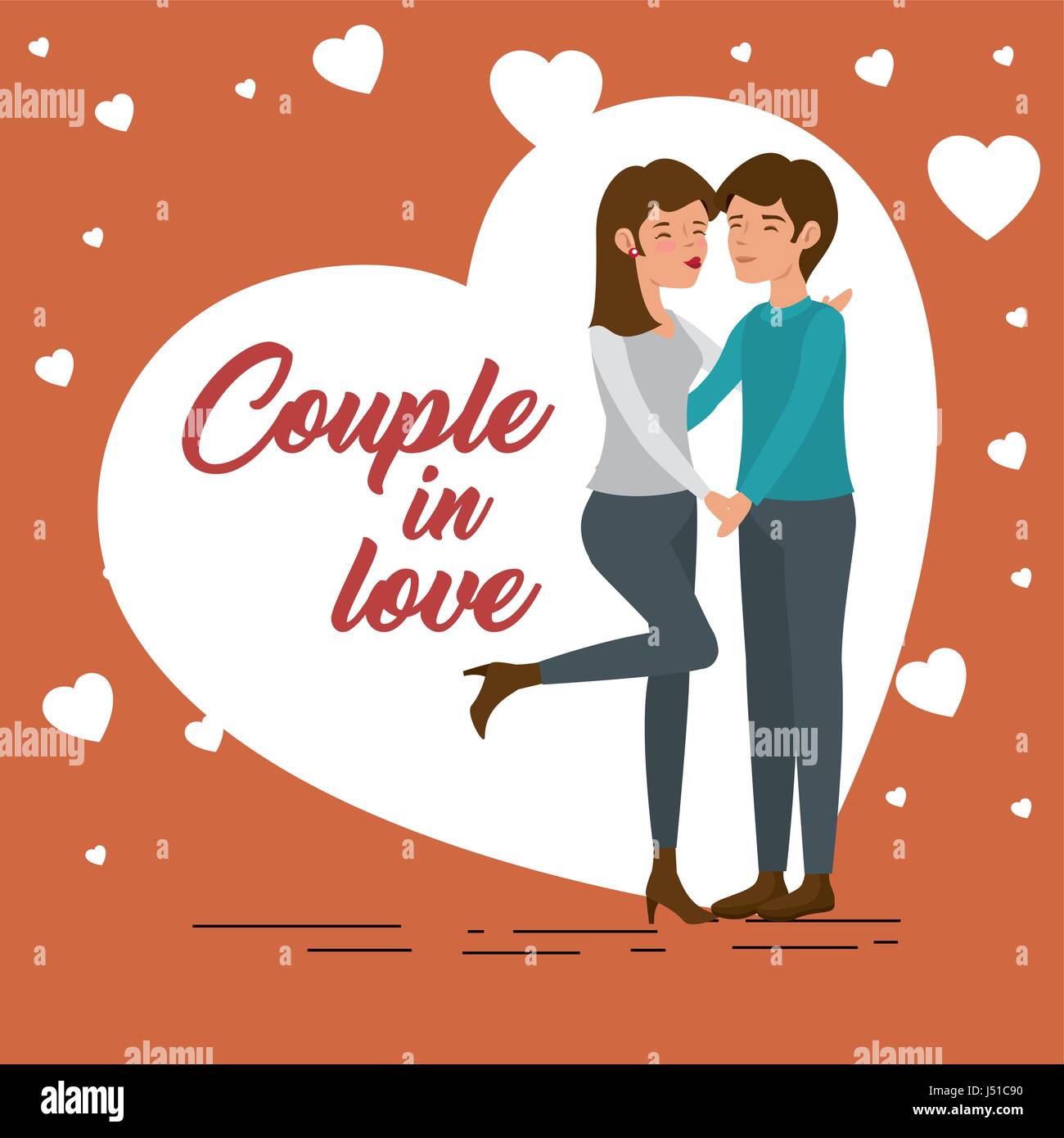 Couple in love design Stock Vector Image & Art - Alamy