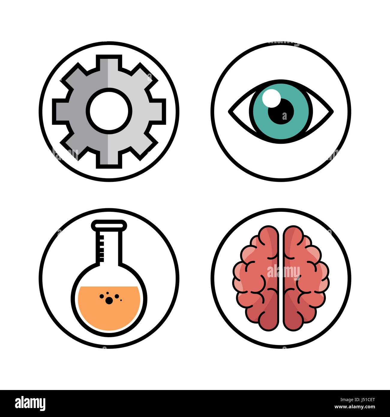 Sciencerelated objects design Stock Vector Image & Art Alamy