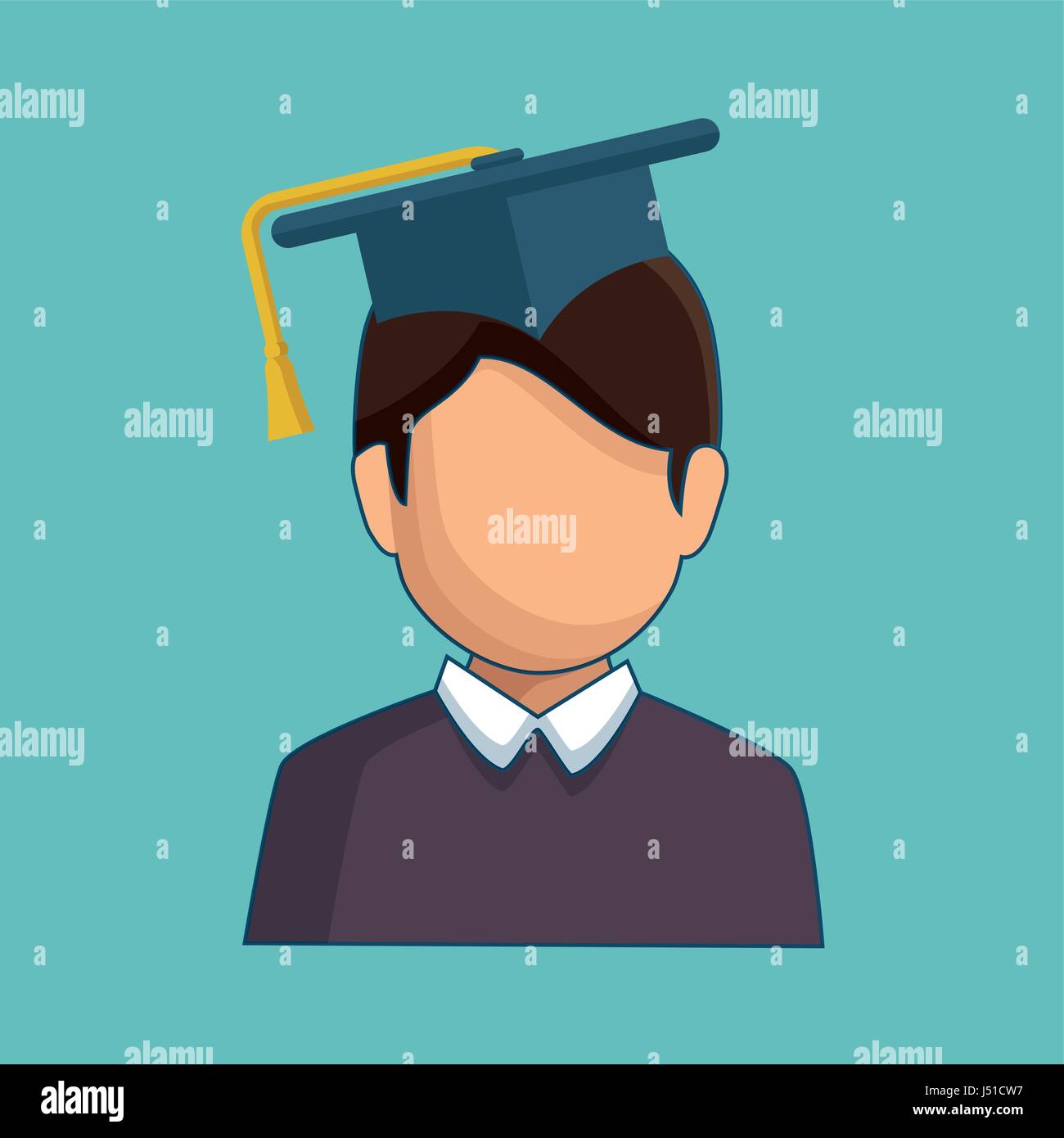 Graduating avatar icon Stock Vector Image & Art - Alamy