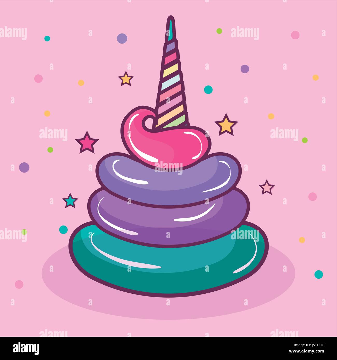 Colorful whipped cream design Stock Vector Image & Art Alamy