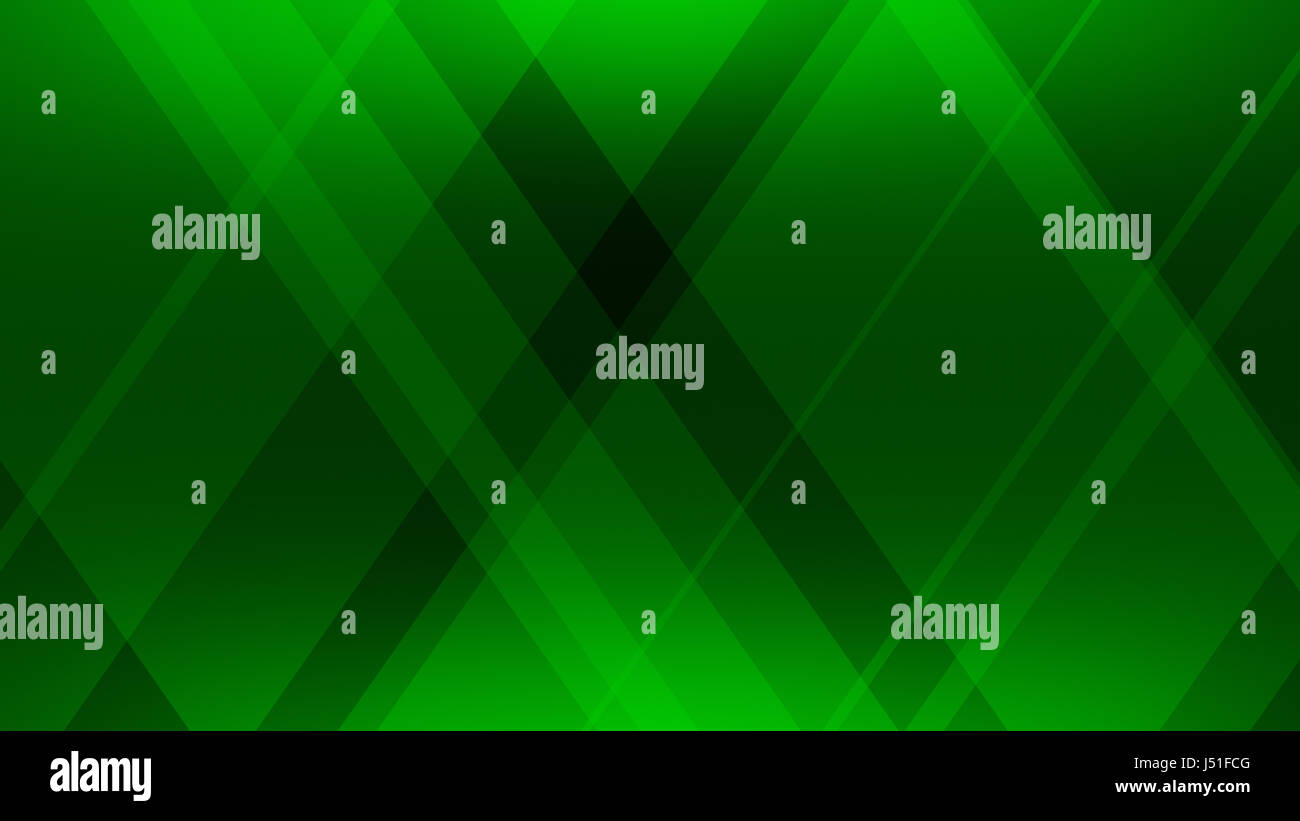 Abstract Green Background, Slanted rectangles overlapping Stock Photo