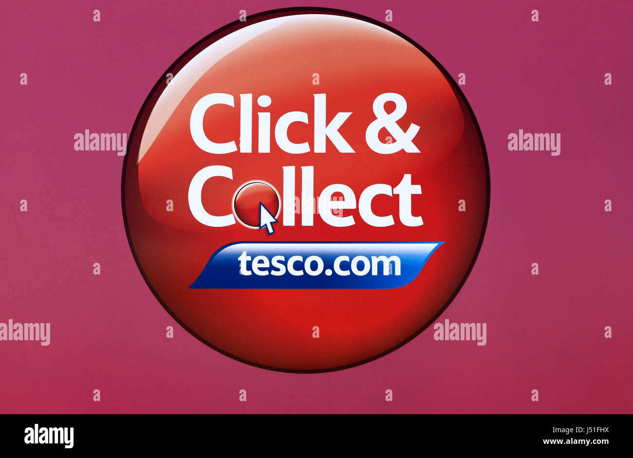 Tesco Click And Collect Stock Photos & Tesco Click And Collect Stock