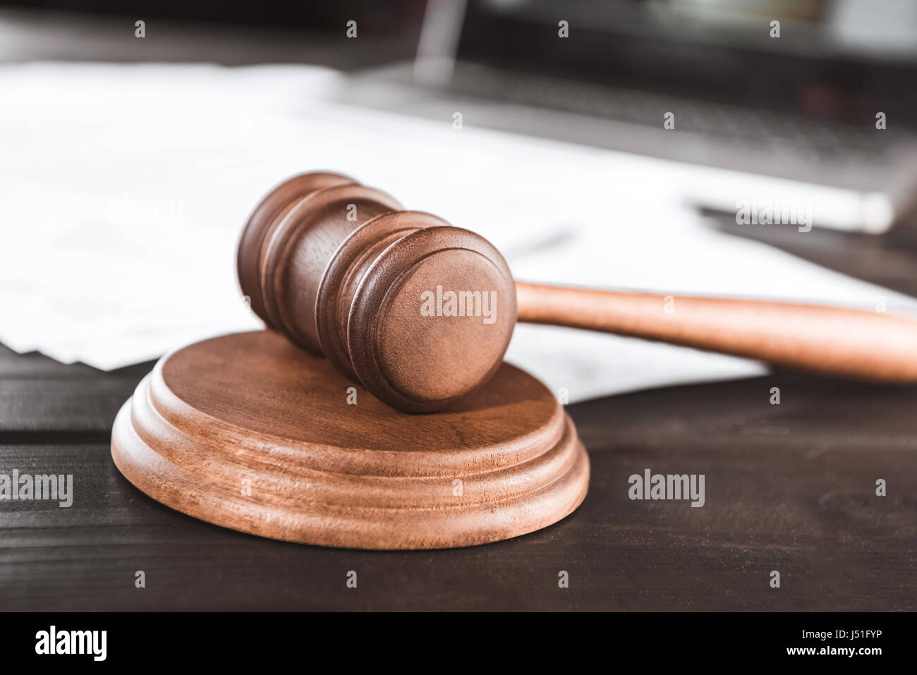 law concept. different objects of lawyer Stock Photo