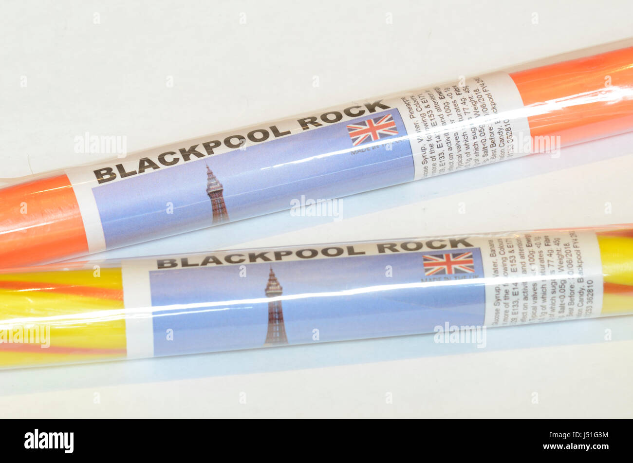 Blackpool Rock Stock Photo