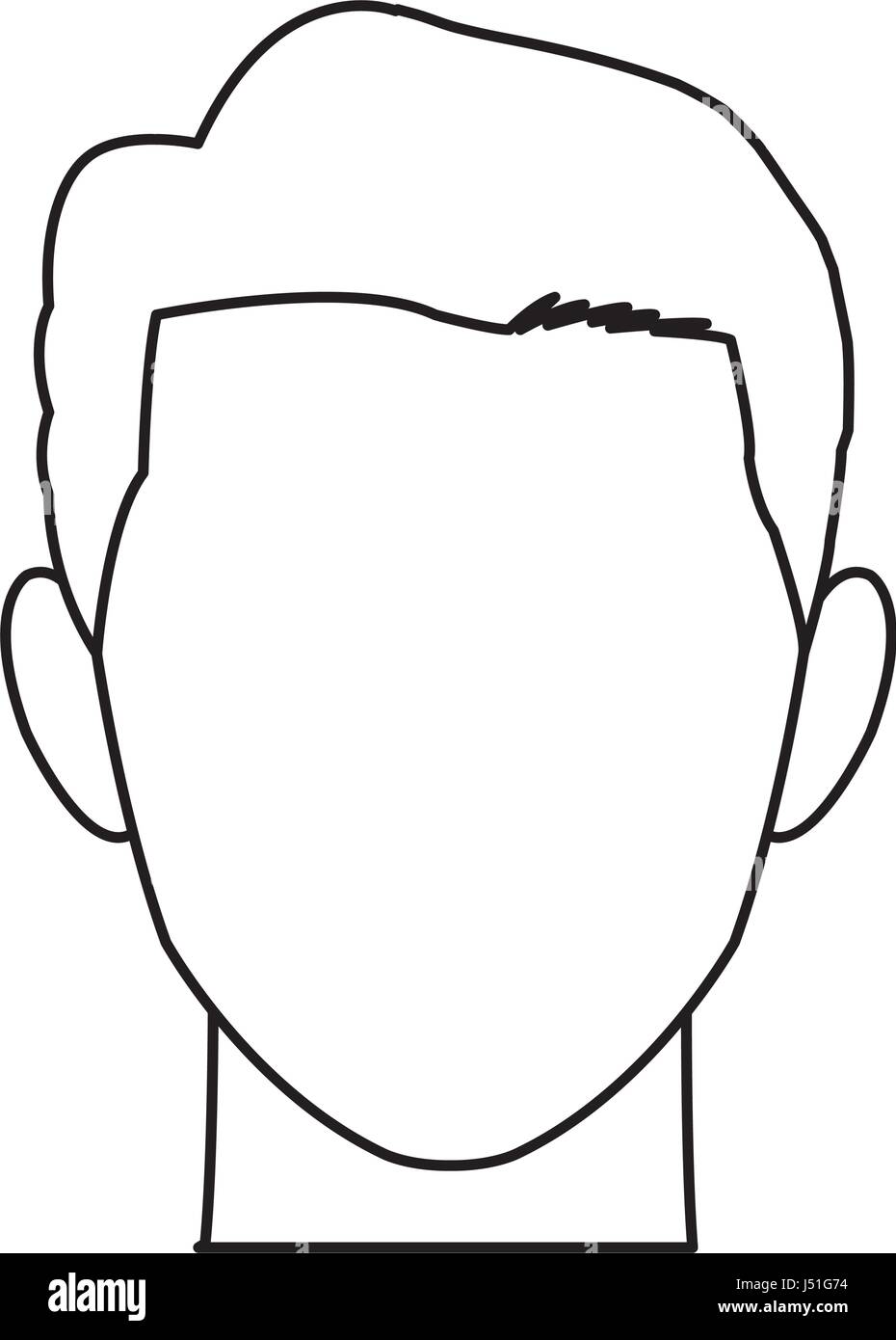 1.0) Black White Double Outline Full Avatar