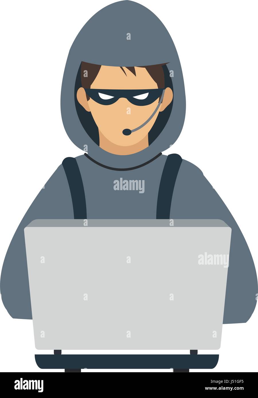 Hacker computer shadow Stock Vector Images - Alamy