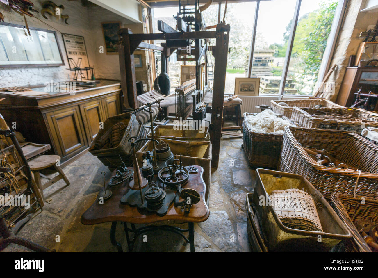 Cotswold Woollen Weavers, Filkins, Oxfordshire, England, UK Stock Photo