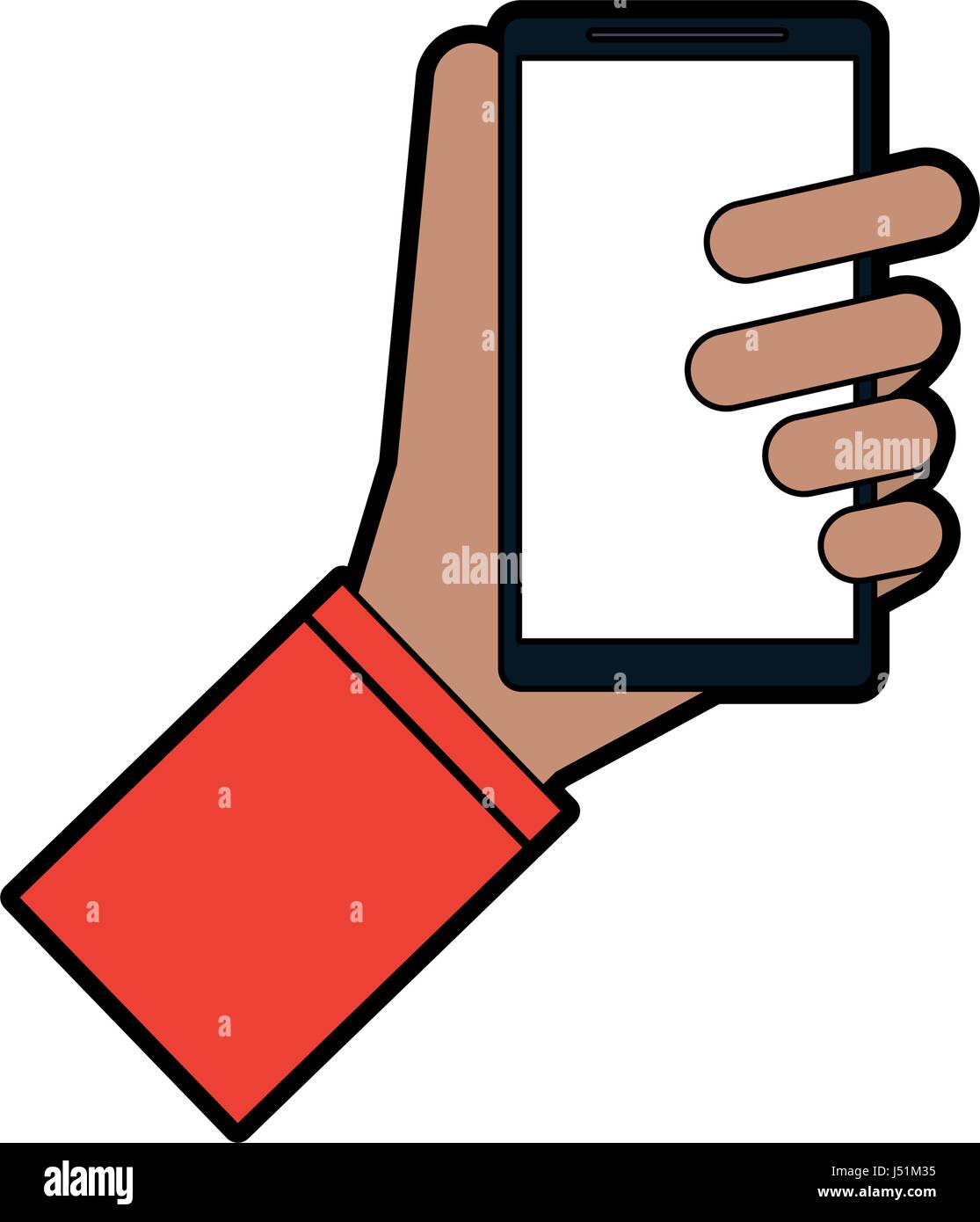 hand holding cellphone icon image Stock Vector Image & Art - Alamy