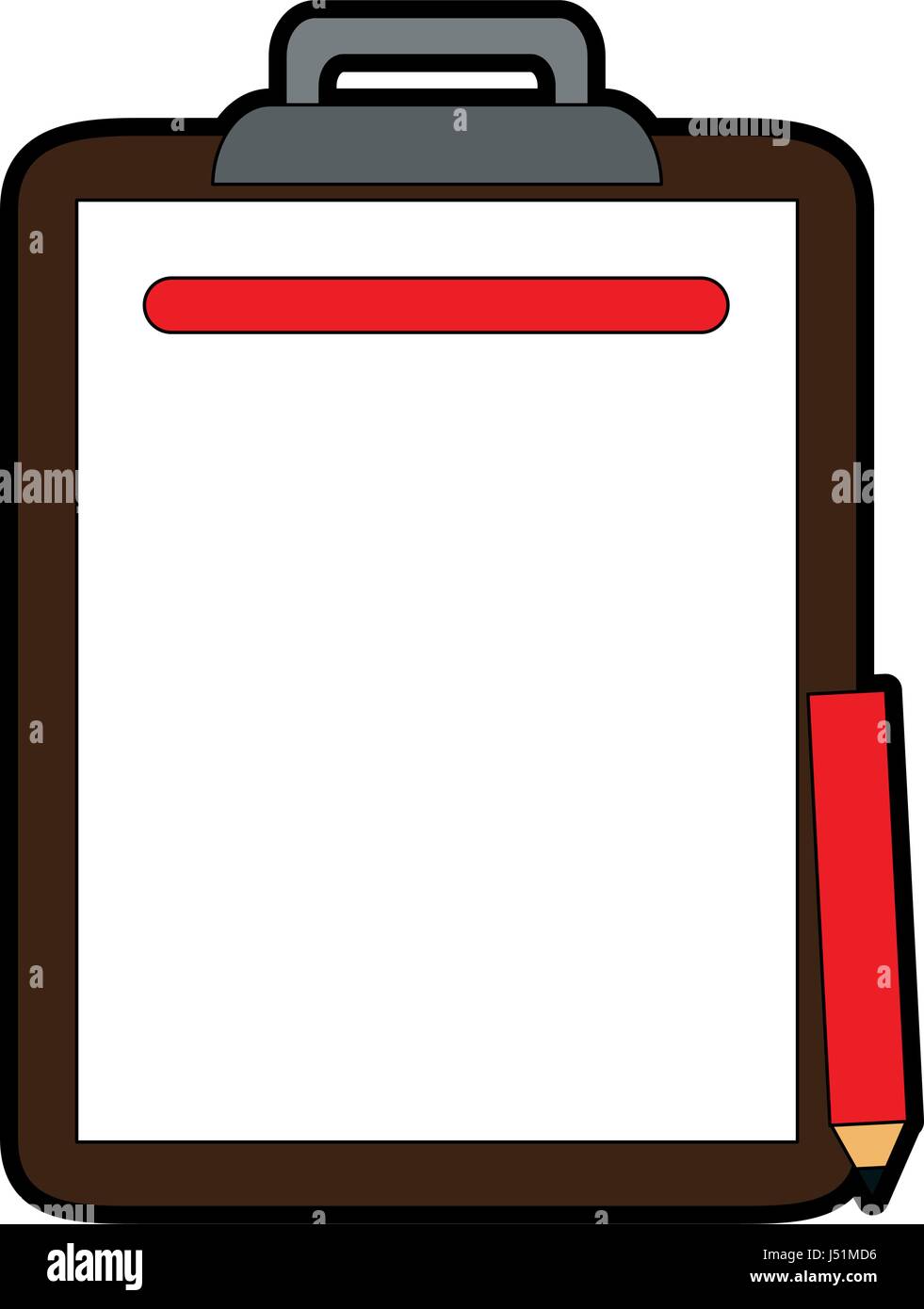 clipboard with pencil icon image Stock Vector Image & Art - Alamy