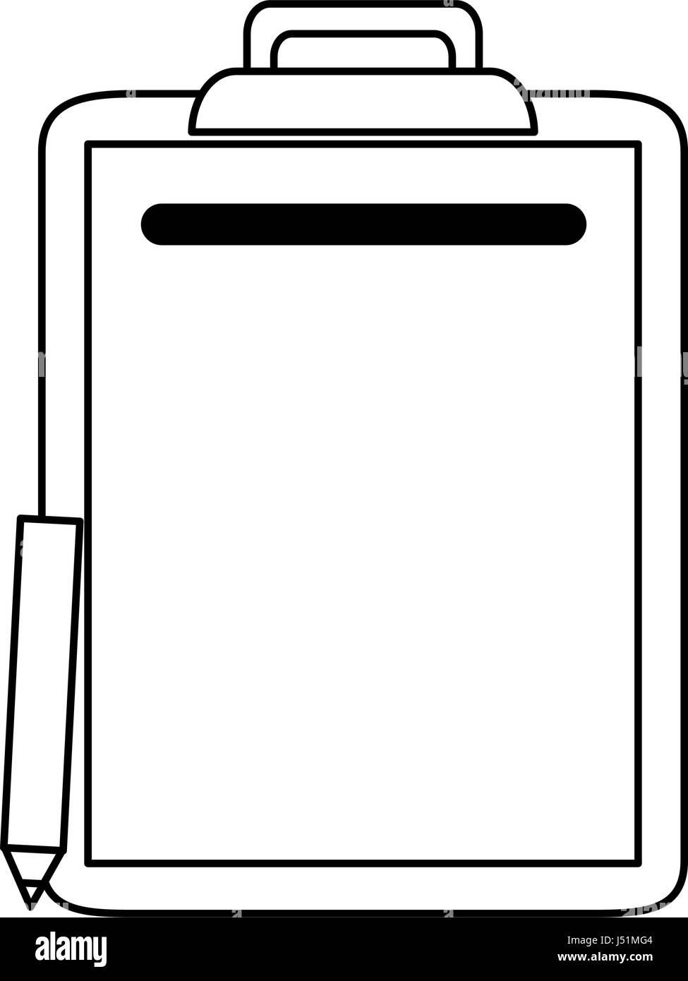 clipboard with pencil icon image Stock Vector Image & Art - Alamy