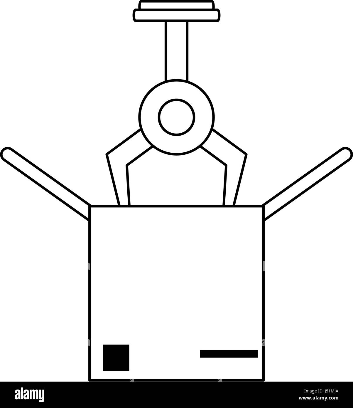 assembly line industrial machine icon image Stock Vector Image & Art ...