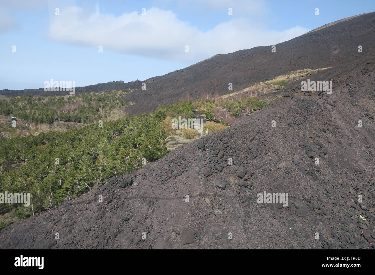 Volcano mount Etna is an active stratovolcano on the east coast of ...