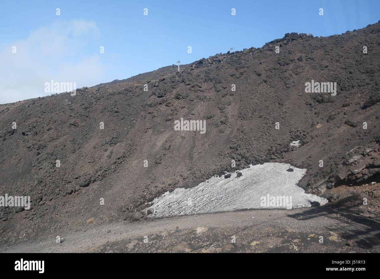 Volcano mount Etna is an active stratovolcano on the east coast of ...