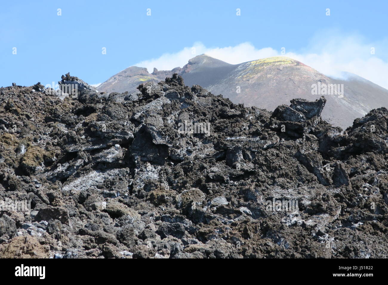 Etna in Sicily island is the tallest active volcano in Europe. Fertile