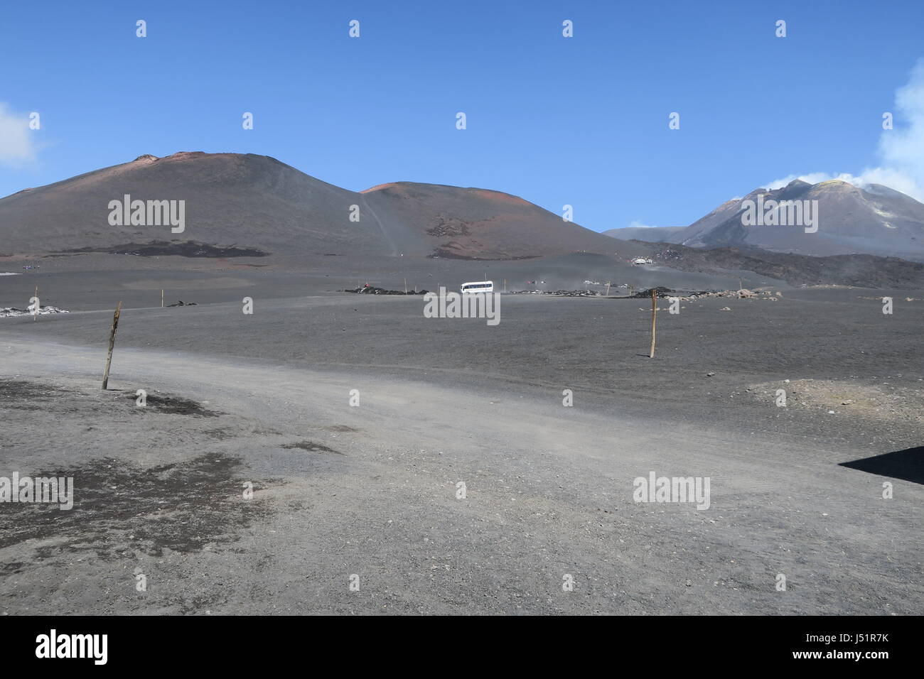 Etna in Sicily island is the tallest active volcano in Europe. Fertile