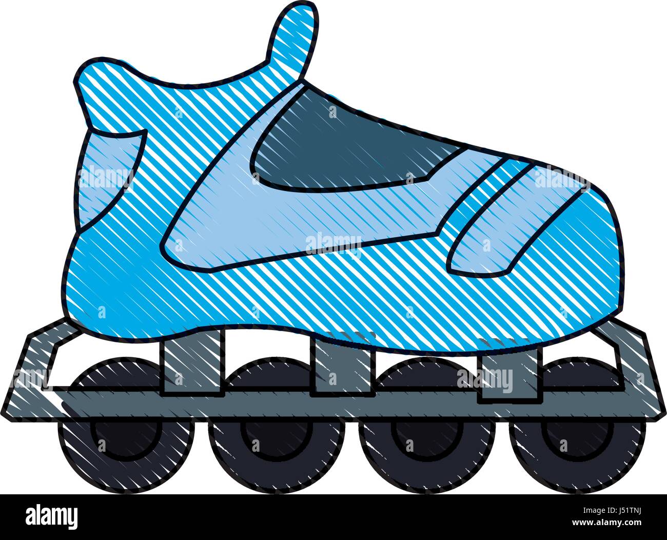 Blue skateboard Stock Vector Images Alamy