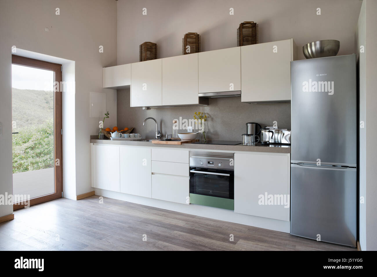 Modern kitchenette Stock Photo